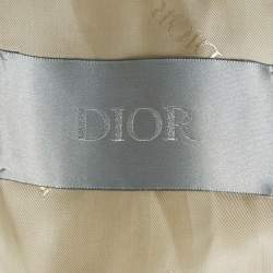 Dior Homme Light Beige Cotton Zip-Up Jacket S
