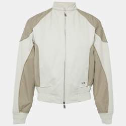 Dior Homme Light Beige Cotton Zip-Up Jacket S
