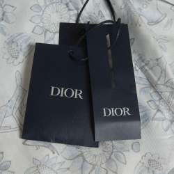 Pre Owned Dior Homme Blue Hylton Nel Print Silk Short Sleeved Shirt S