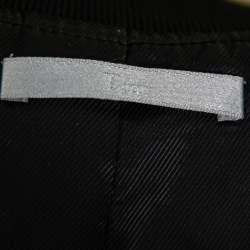 مملوكة مسبقًا Dior Homme Atelier Black Synthetic Logo Tape Detail Bomber Jacket XS