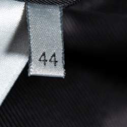 مملوكة مسبقًا Dior Homme Atelier Black Synthetic Logo Tape Detail Bomber Jacket XS