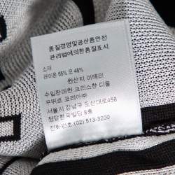 Dior Monochrome Intarsia & Technical Knitted Turtleneck Sweater L
