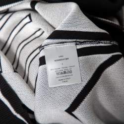 Dior Monochrome Intarsia & Technical Knitted Turtleneck Sweater L