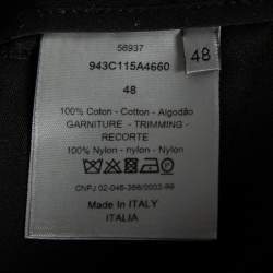 Dior Homme Black Cotton Cargo Pants M