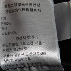 Dior Homme Black Cotton Cargo Pants M