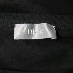 Dior Homme Black CD Icon Cotton Crew Neck T-Shirt L