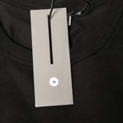 Pre Owned Dior Homme Black CD Icon Cotton Crew Neck T-Shirt M