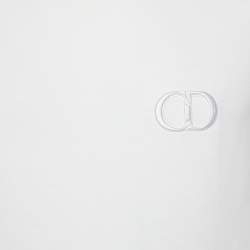 Pre Owned Dior Homme White CD Icon Cotton Crew Neck T-Shirt M