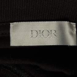 Pre Owned Dior Homme Black Embroidered Cotton Crew Neck T-Shirt S