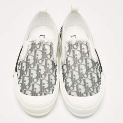 Pre Owned Dior Green/White Mesh and PVC B23 Sneakers Size 41