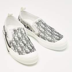 Pre Owned Dior Green/White Mesh and PVC B23 Sneakers Size 41