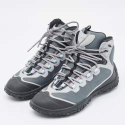 Dior Multicolor Canvas and Leather B28 Hiking Boots Size 43