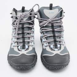 Dior Multicolor Canvas and Leather B28 Hiking Boots Size 43