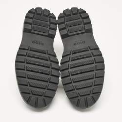 Pre Owned Dior Black Nubuck Leather Lace Up Moccasins Size 42