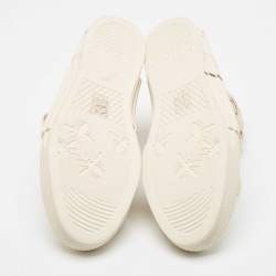 مملوكة مسبقًا Dior Beige Canvas Jack B23 High Top Sneakers Size 44