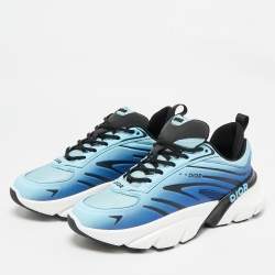 Dior Blue/Black Mesh B44 Lace Up Sneakers Size 41