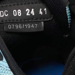 Dior Blue/Black Mesh B44 Lace Up Sneakers Size 41
