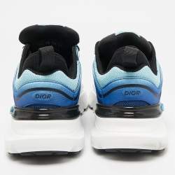 Dior Blue/Black Mesh B44 Lace Up Sneakers Size 41