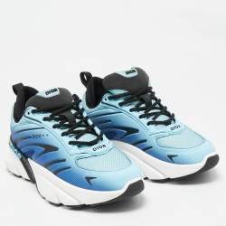 Dior Blue/Black Mesh B44 Lace Up Sneakers Size 41