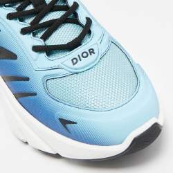 Dior Blue/Black Mesh B44 Lace Up Sneakers Size 41