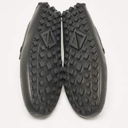Dior Black Leather Odeon Driver Loafers Size 46