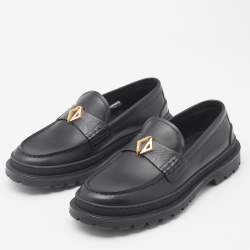 Dior Black Leather Explorer Loafers Size 41