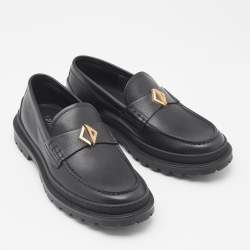 Dior Black Leather Explorer Loafers Size 41