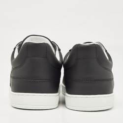 Pre Owned Dior Black/White Leather Ors Low Top Sneakers Size 40