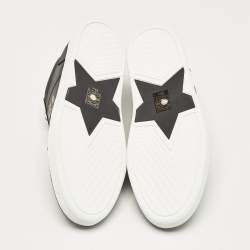 Pre Owned Dior Black/White Leather Ors Low Top Sneakers Size 40