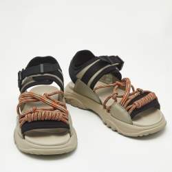 Dior Grey Leather H-Town Flat Sandals Size 41