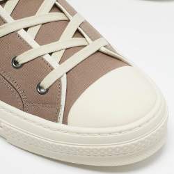 Dior Beige Canvas AsteroDior B23 High Top Sneakers Size 45