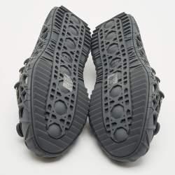 Dior Grey Cannage Rubber Wrap Sneakers Size 45