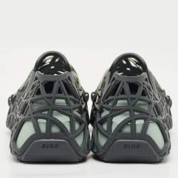 Dior Grey Cannage Rubber Wrap Sneakers Size 45