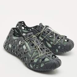 Dior Grey Cannage Rubber Wrap Sneakers Size 45