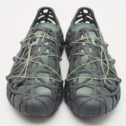 Dior Grey Cannage Rubber Wrap Sneakers Size 45