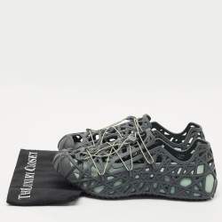 Dior Grey Cannage Rubber Wrap Sneakers Size 45
