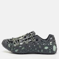 Dior Grey Cannage Rubber Wrap Sneakers Size 45