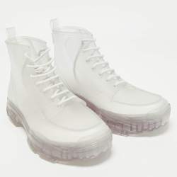 Dior Transparent Rubber High Top Boots Size 42