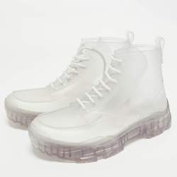 Dior Transparent Rubber High Top Boots Size 42
