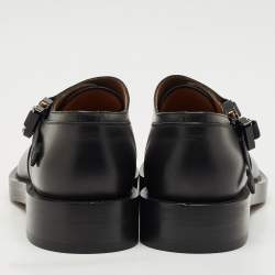 Dior Black Leather Evidence Loafers Size 43