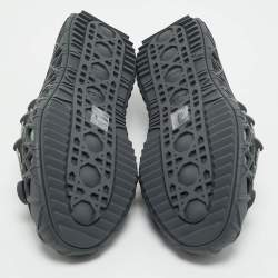 Dior Grey Cannage Rubber Wrap Sneakers Size 42