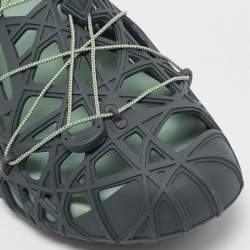 Dior Grey Cannage Rubber Wrap Sneakers Size 42
