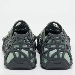 Dior Grey Cannage Rubber Wrap Sneakers Size 42