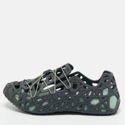 Dior Grey Cannage Rubber Wrap Sneakers Size 42