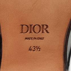 Dior Black Brogue Leather Lace Up Derby Size 43.5