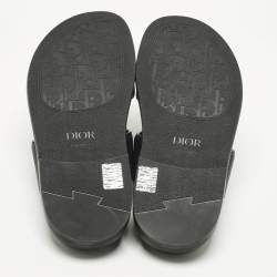 Pre Owned Dior Black Leather Alias Slide Sandals Size 43