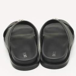 Pre Owned Dior Black Leather Alias Slide Sandals Size 43