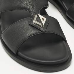 Pre Owned Dior Black Leather Alias Slide Sandals Size 43
