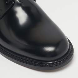 Pre Owned Dior Black Leather Lace Up Derby Size 40.5