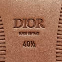 Pre Owned Dior Black Leather Lace Up Derby Size 40.5